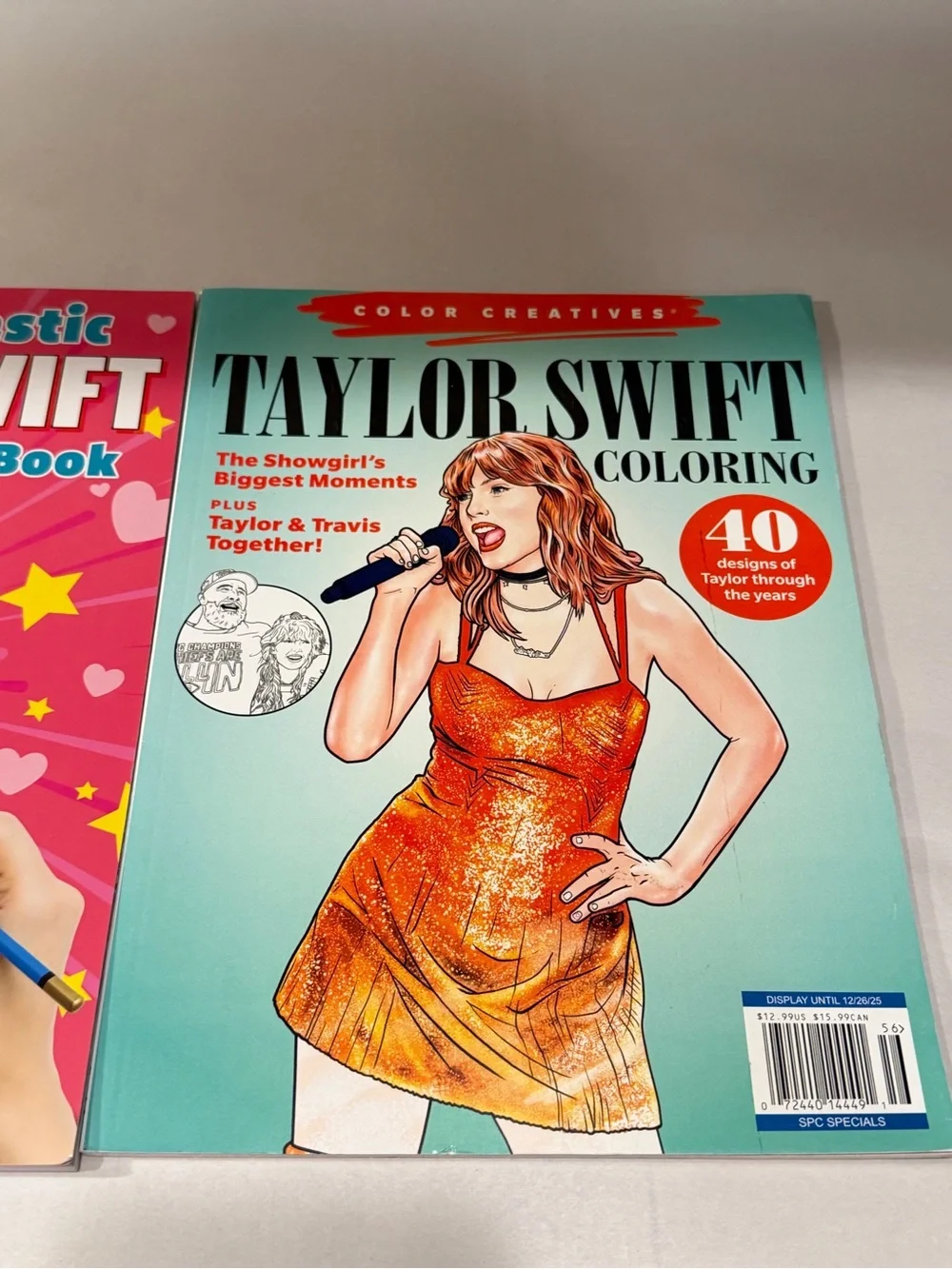 Taylor Swift Coloring & Activity Book Set - Pink & Teal Covers
